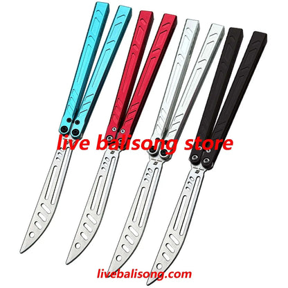 ARMED SHARK 7075 Aluminum Barebones Balisong Trainer Clone livebalisong