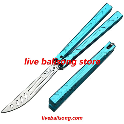 ARMED SHARK 7075 Aluminum Barebones Balisong Trainer Clone livebalisong