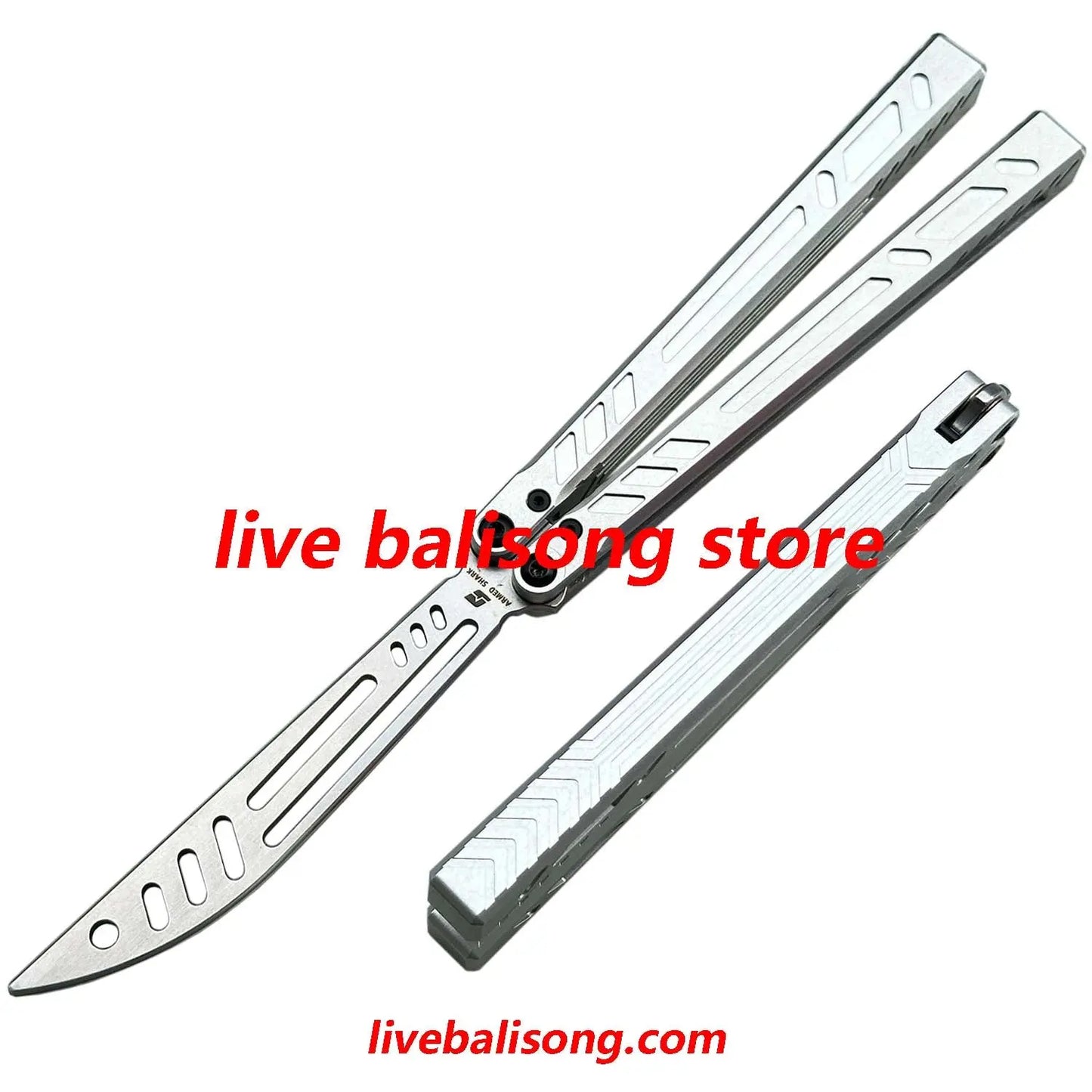 ARMED SHARK 7075 Aluminum Barebones Balisong Trainer Clone livebalisong