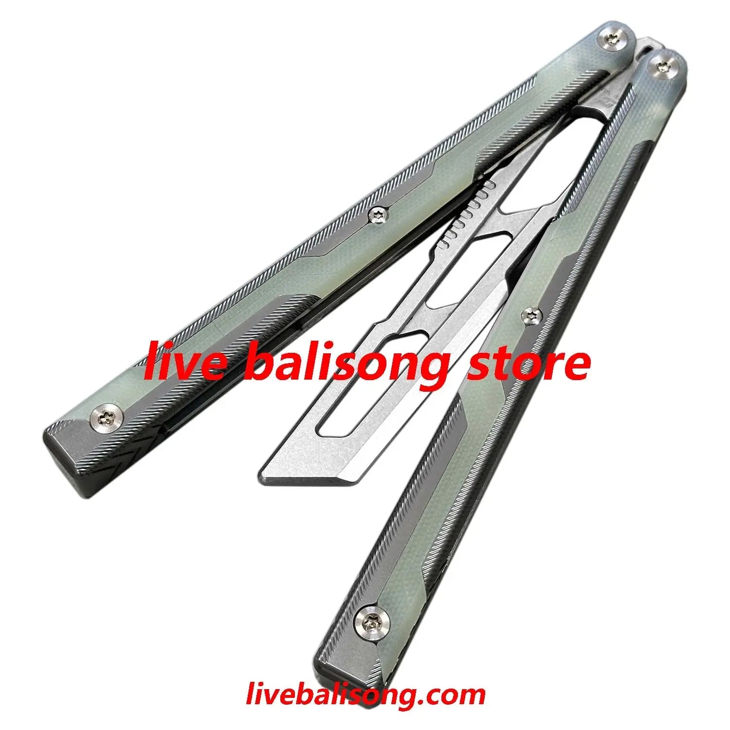 ARMED SHARK Ajax Balisong Trainer 7075 Aluminum +G10 Handle livebalisong