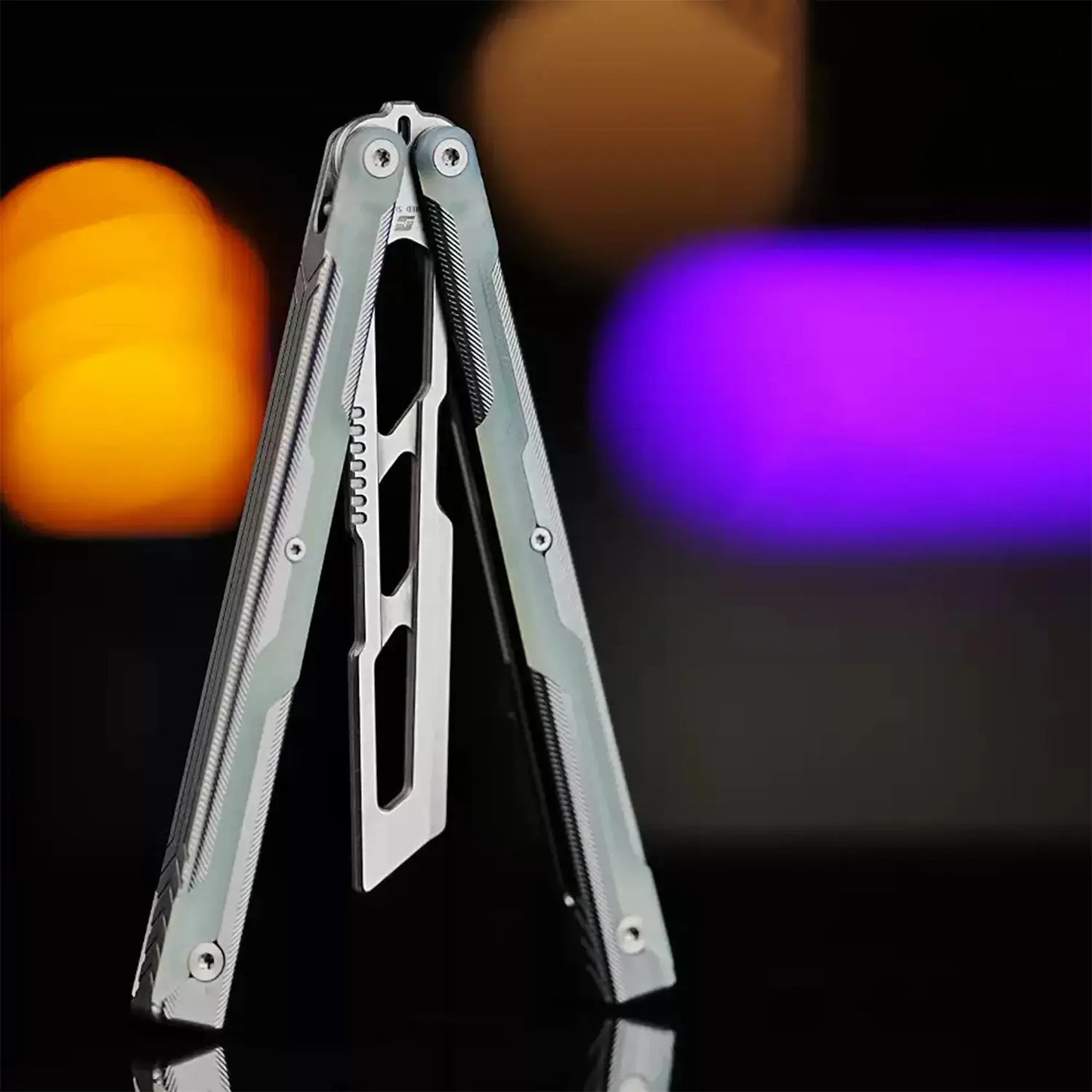 ARMED SHARK Ajax Balisong Trainer 7075 Aluminum +G10 Handle livebalisong