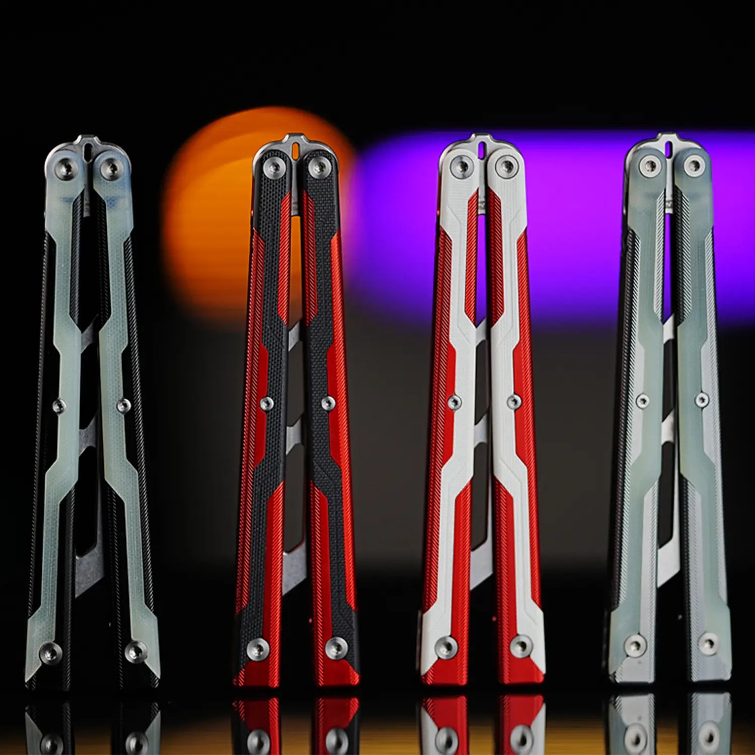 ARMED SHARK Ajax Balisong Trainer 7075 Aluminum +G10 Handle livebalisong