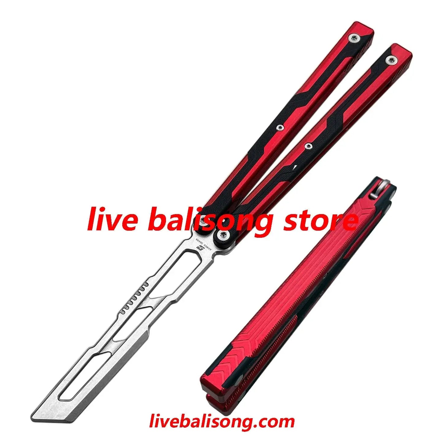 ARMED SHARK Ajax Balisong Trainer 7075 Aluminum +G10 Handle livebalisong