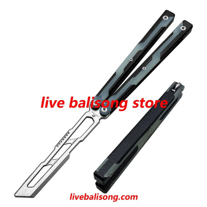 ARMED SHARK Ajax Balisong Trainer 7075 Aluminum +G10 Handle livebalisong