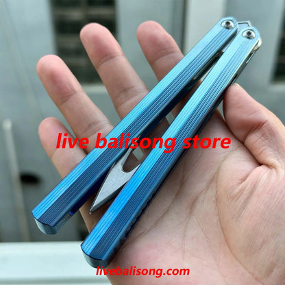 ARMED SHARK CK-DR Balisong Trainer Clone Titanium Handle livebalisong