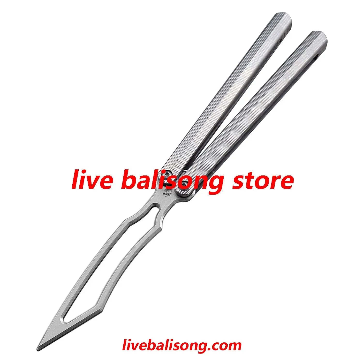 ARMED SHARK CK-DR Balisong Trainer Clone Titanium Handle livebalisong