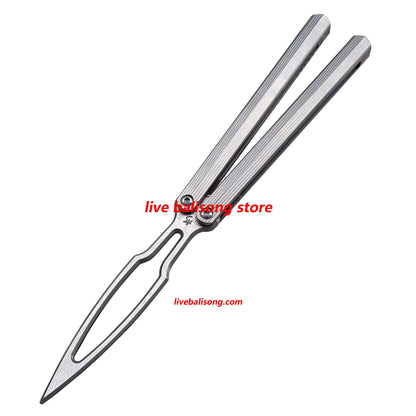 ARMED SHARK CK-DR Balisong Trainer Clone Titanium Handle livebalisong