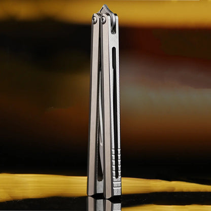 ARMED SHARK CK-SR Balisong Trainer Clone Titanium Handle livebalisong