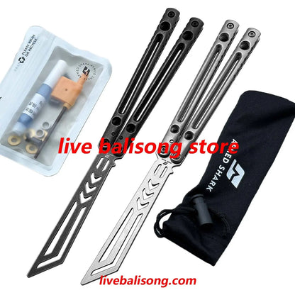 ARMED SHARK Danger Wanderer Balisong Trainer Bushings System Stainless steel Handle livebalisong