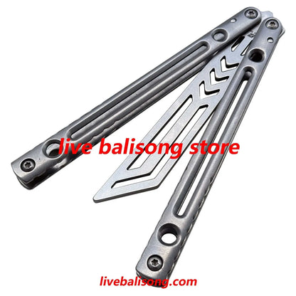 ARMED SHARK Danger Wanderer Balisong Trainer Bushings System Stainless steel Handle livebalisong