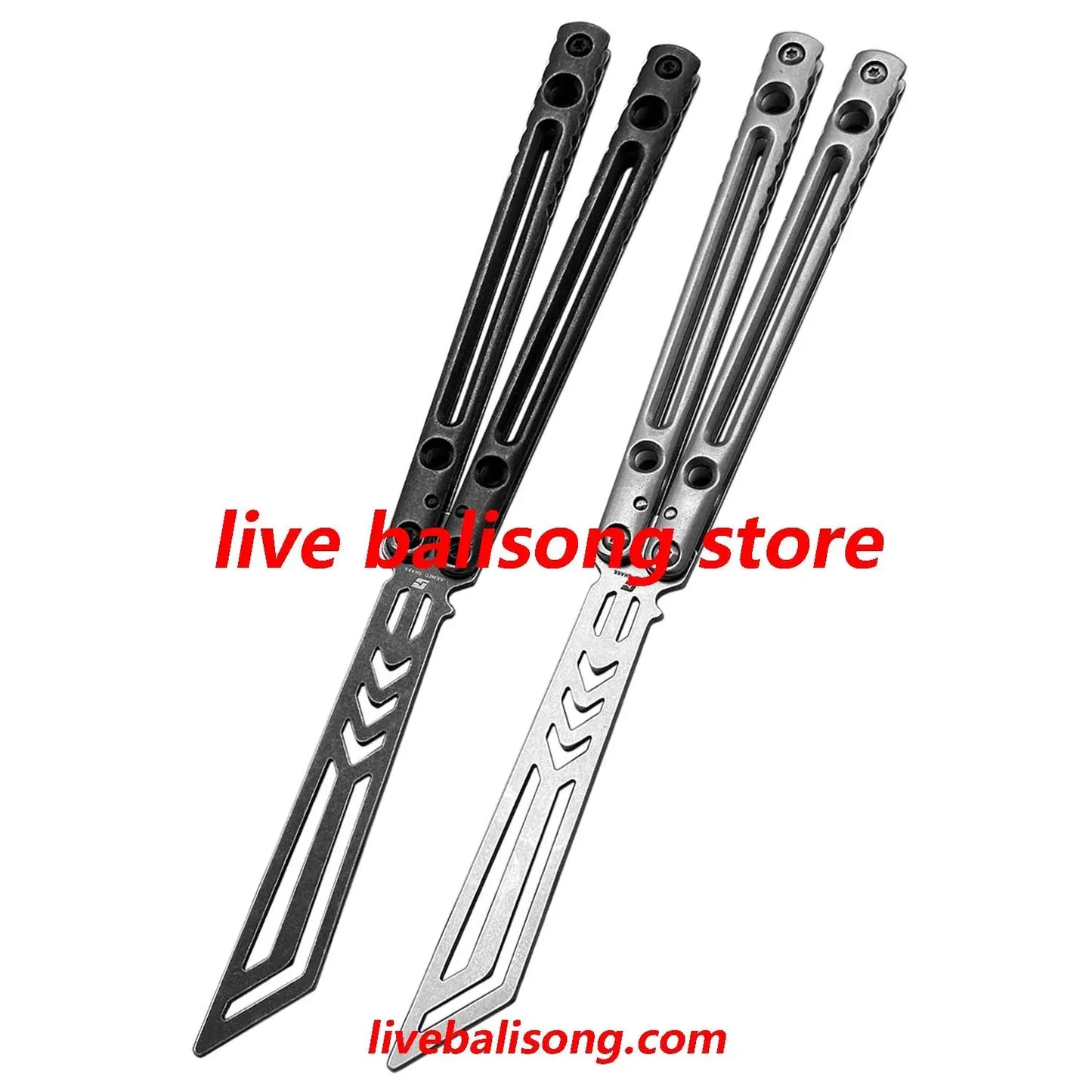 ARMED SHARK Danger Wanderer Balisong Trainer Bushings System Stainless steel Handle livebalisong