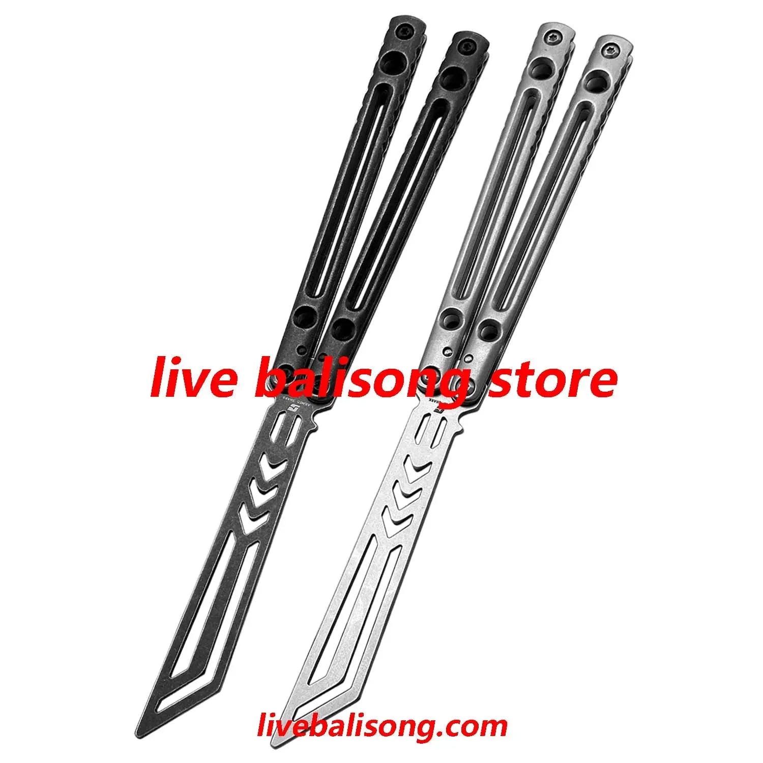 ARMED SHARK Danger Wanderer Balisong Trainer Bushings System Stainless steel Handle livebalisong