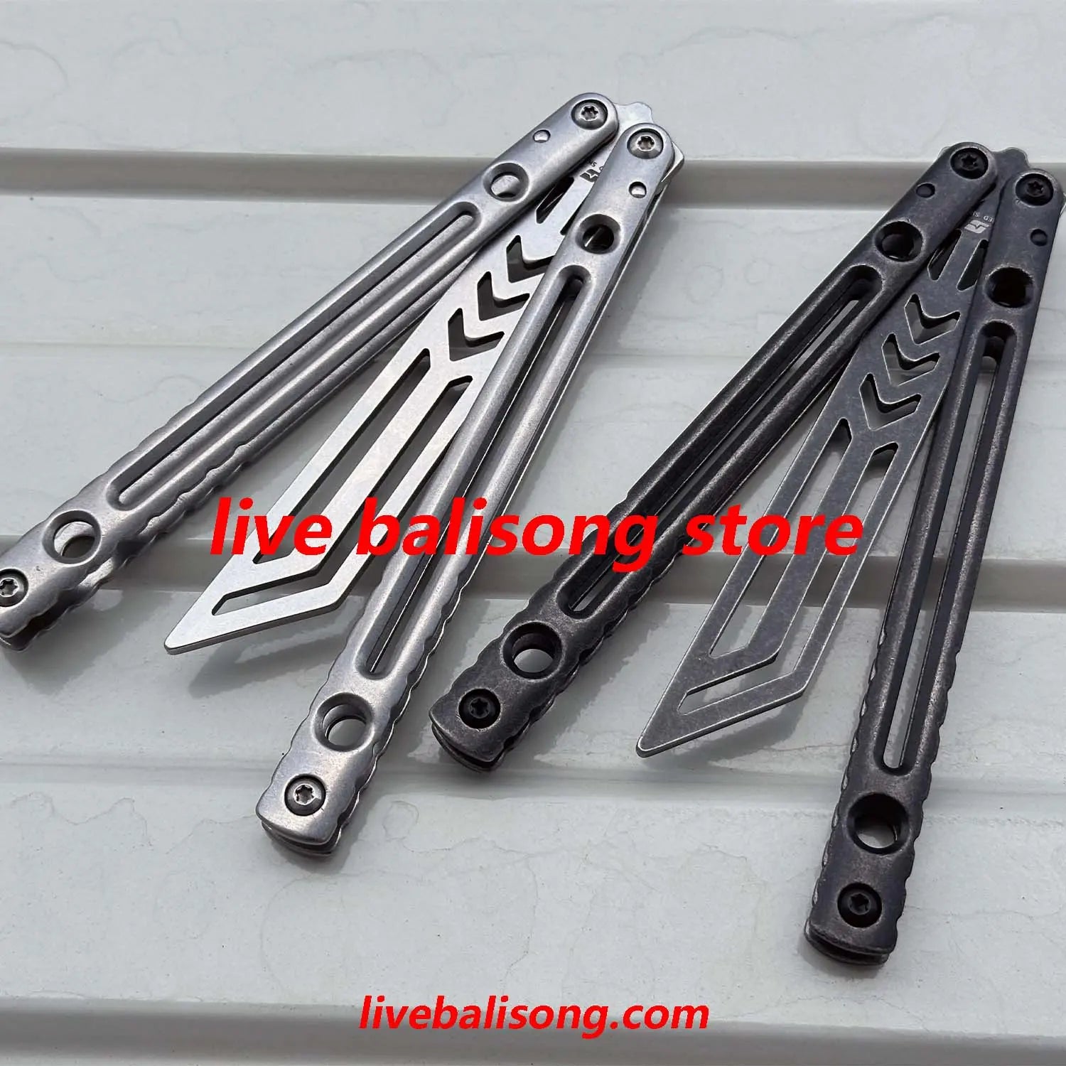 ARMED SHARK Danger Wanderer Balisong Trainer Bushings System Stainless steel Handle livebalisong