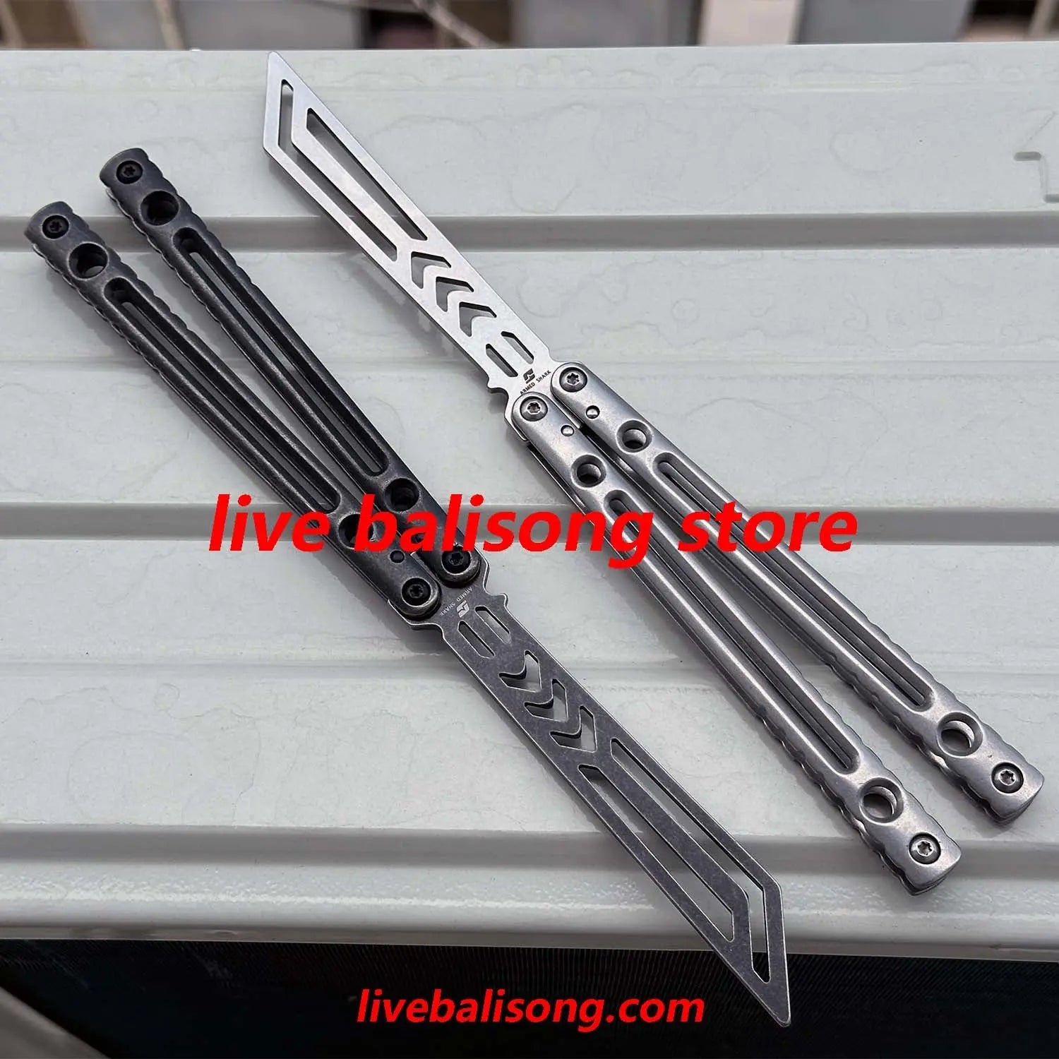 ARMED SHARK Danger Wanderer Balisong Trainer Bushings System Stainless steel Handle livebalisong