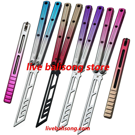 ARMED SHARK Double-Slot Speed Channel Kraken V3 Balisong Trainer Clone livebalisong