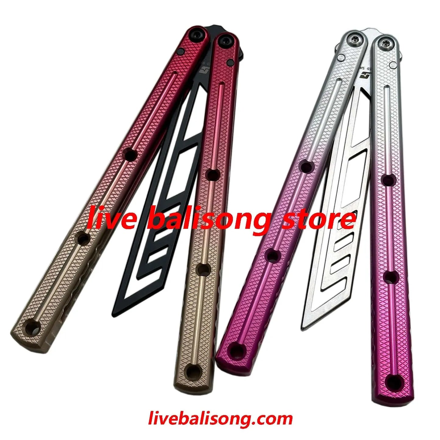 ARMED SHARK Double-Slot Speed Channel Kraken V3 Balisong Trainer Clone livebalisong