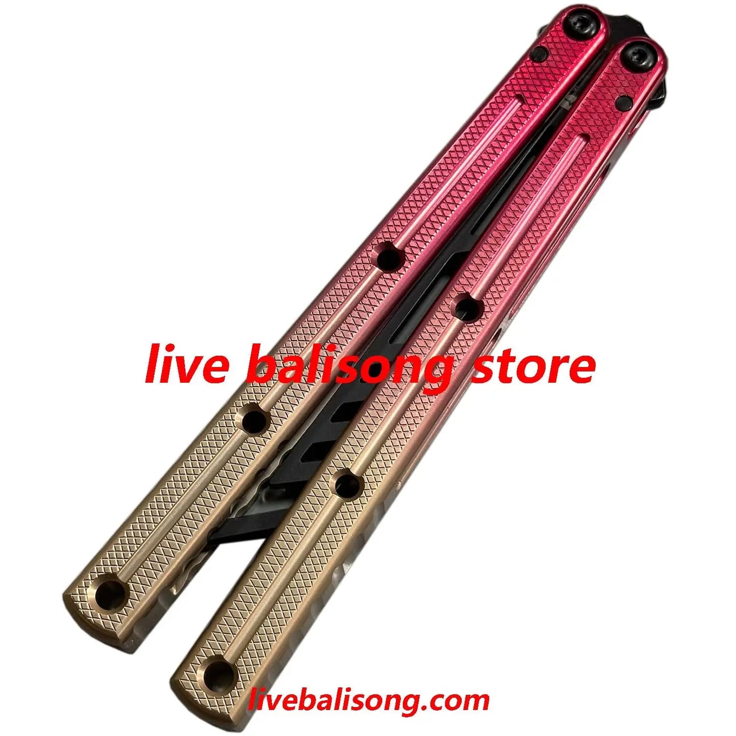 ARMED SHARK Double-Slot Speed Channel Kraken V3 Balisong Trainer Clone livebalisong