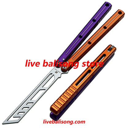 ARMED SHARK Double-Slot Speed Channel Kraken V3 Balisong Trainer Clone livebalisong