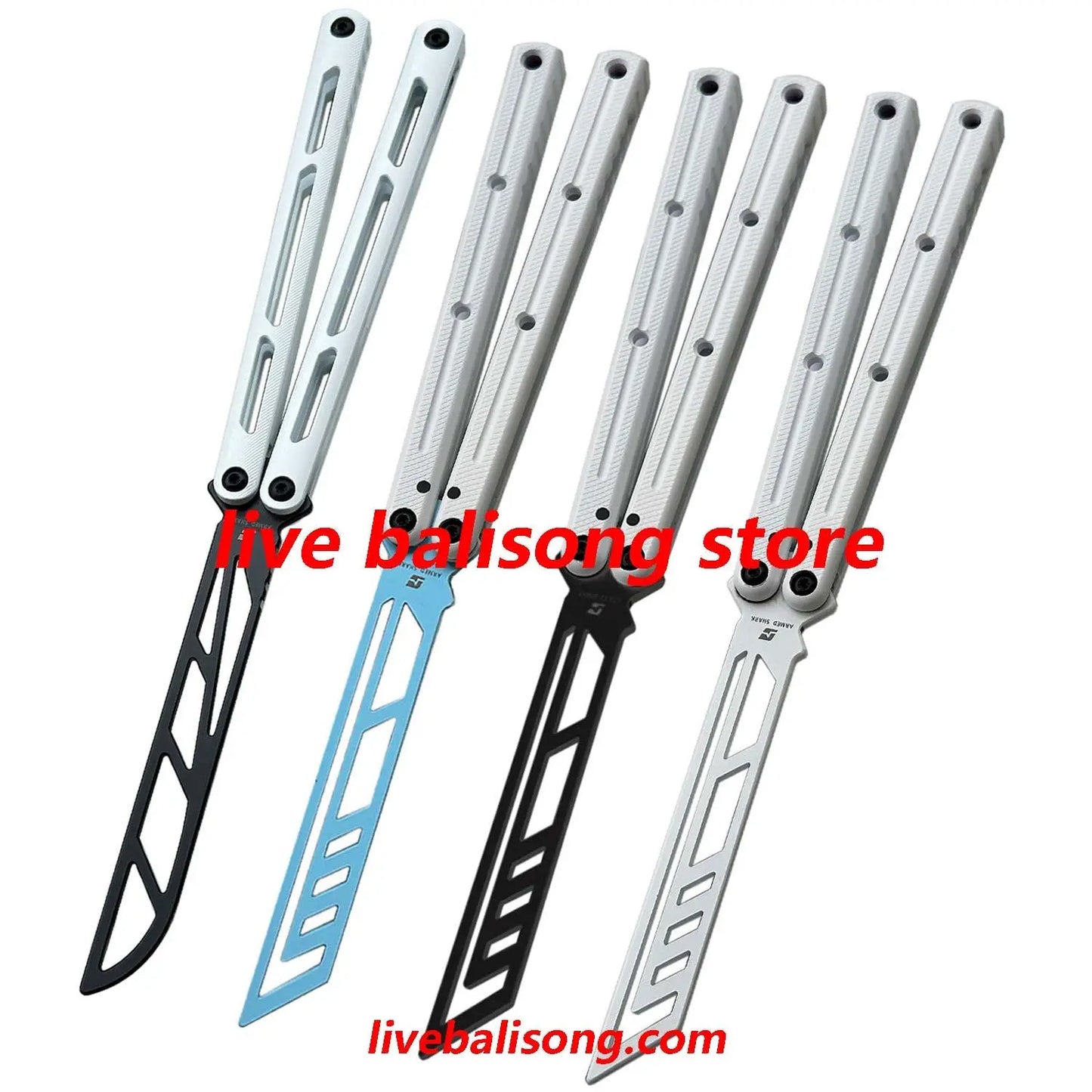 ARMED SHARK Ghost Balisong Trainer Clone Ceramic Coating livebalisong