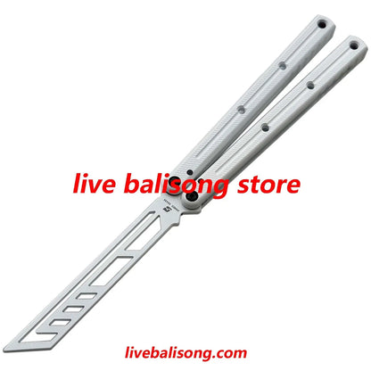 ARMED SHARK Ghost Balisong Trainer Clone Ceramic Coating livebalisong