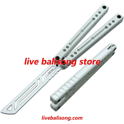 ARMED SHARK Ghost Balisong Trainer Clone Ceramic Coating livebalisong