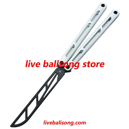 ARMED SHARK Ghost Balisong Trainer Clone Ceramic Coating livebalisong