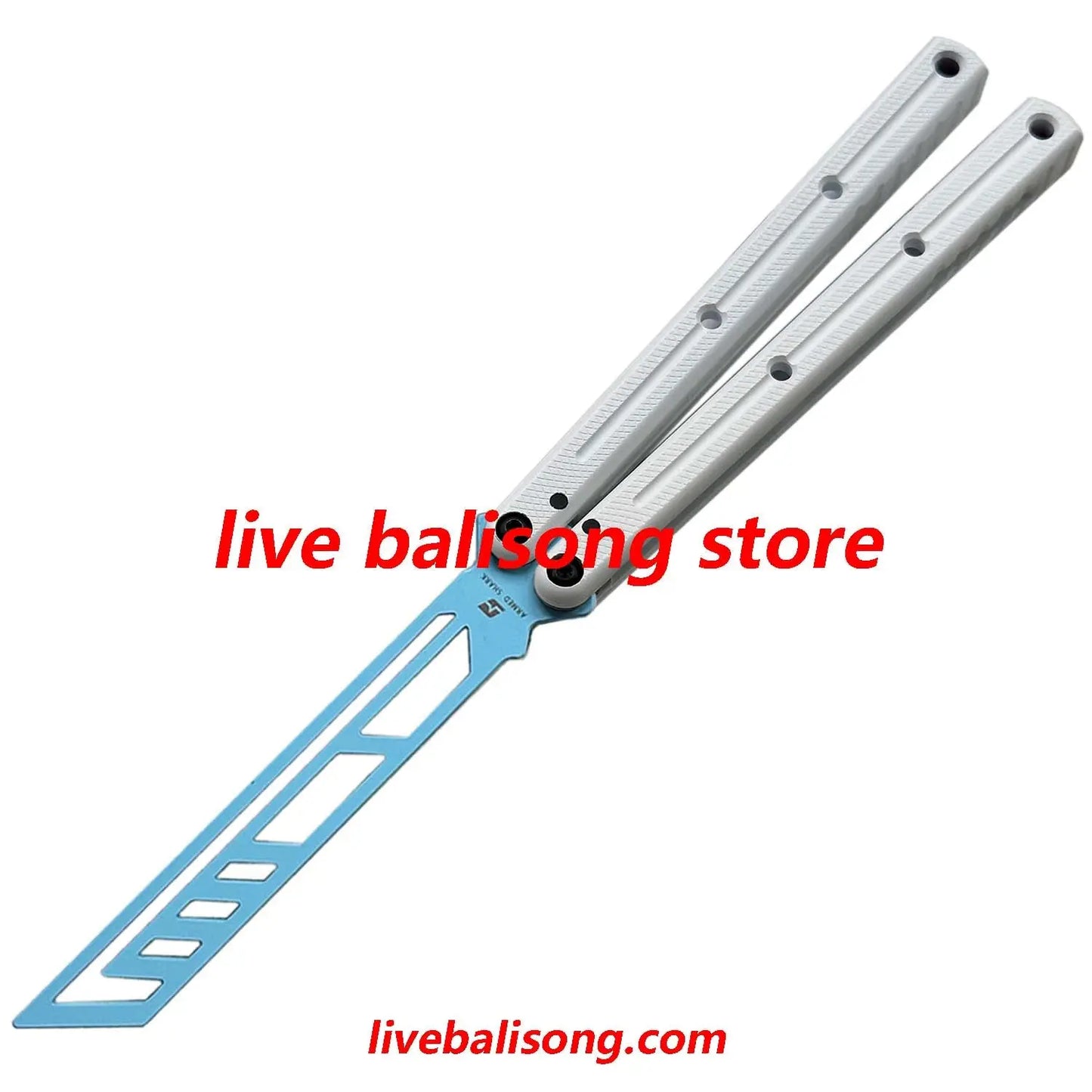 ARMED SHARK Ghost Balisong Trainer Clone Ceramic Coating livebalisong