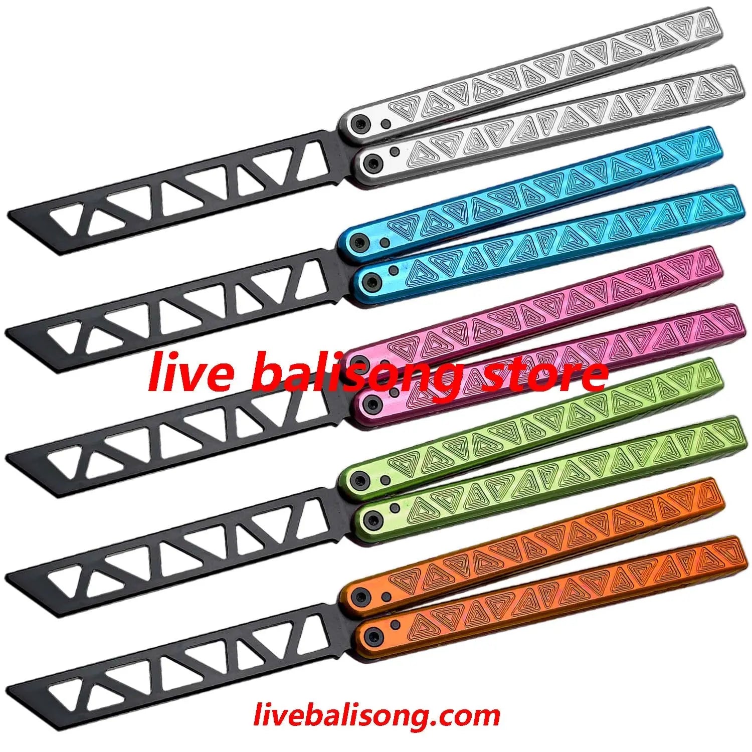 ARMED SHARK Glidr Original 4 Balisong Trainer Clone 7075 Aluminum Handle livebalisong