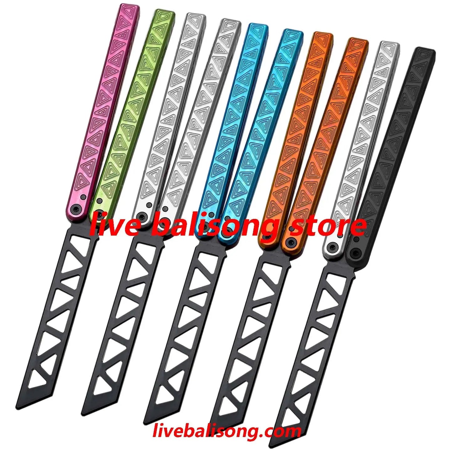 ARMED SHARK Glidr Original 4 Balisong Trainer Clone 7075 Aluminum Handle livebalisong