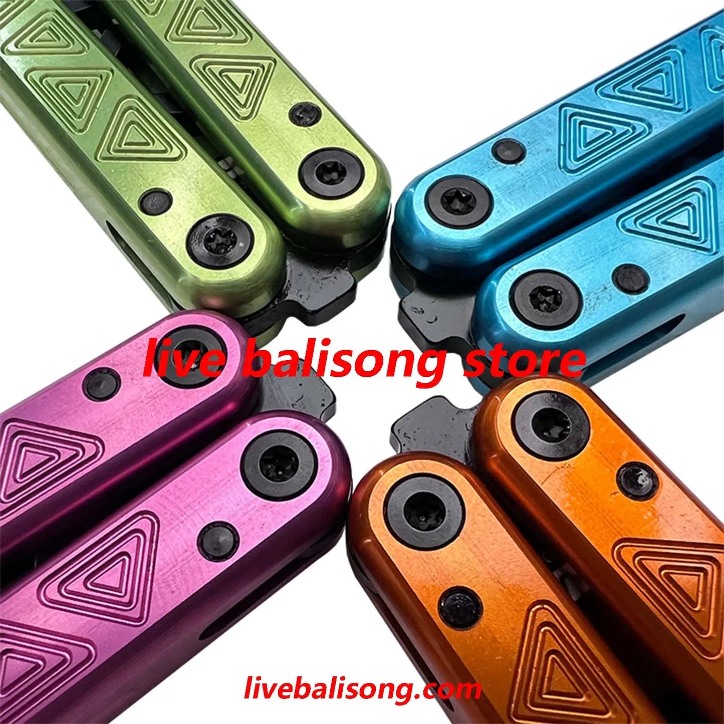 ARMED SHARK Glidr Original 4 Balisong Trainer Clone 7075 Aluminum Handle livebalisong