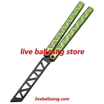 ARMED SHARK Glidr Original 4 Balisong Trainer Clone 7075 Aluminum Handle livebalisong