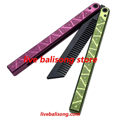 ARMED SHARK Glidr Original 4 Balisong Trainer Clone 7075 Aluminum Handle livebalisong