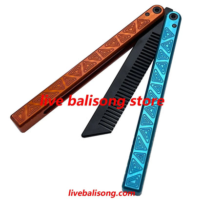 ARMED SHARK Glidr Original 4 Balisong Trainer Clone 7075 Aluminum Handle livebalisong