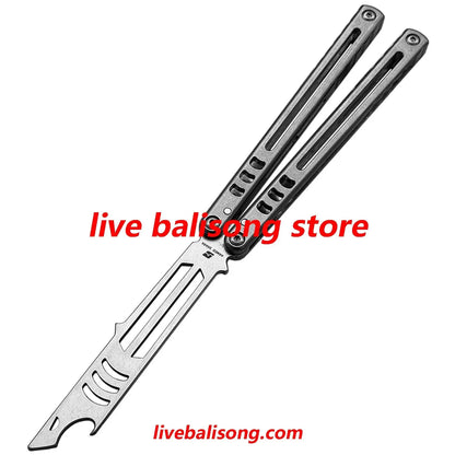 ARMED SHARK Madko Balisong Trainer Clone Titanium Handle livebalisong