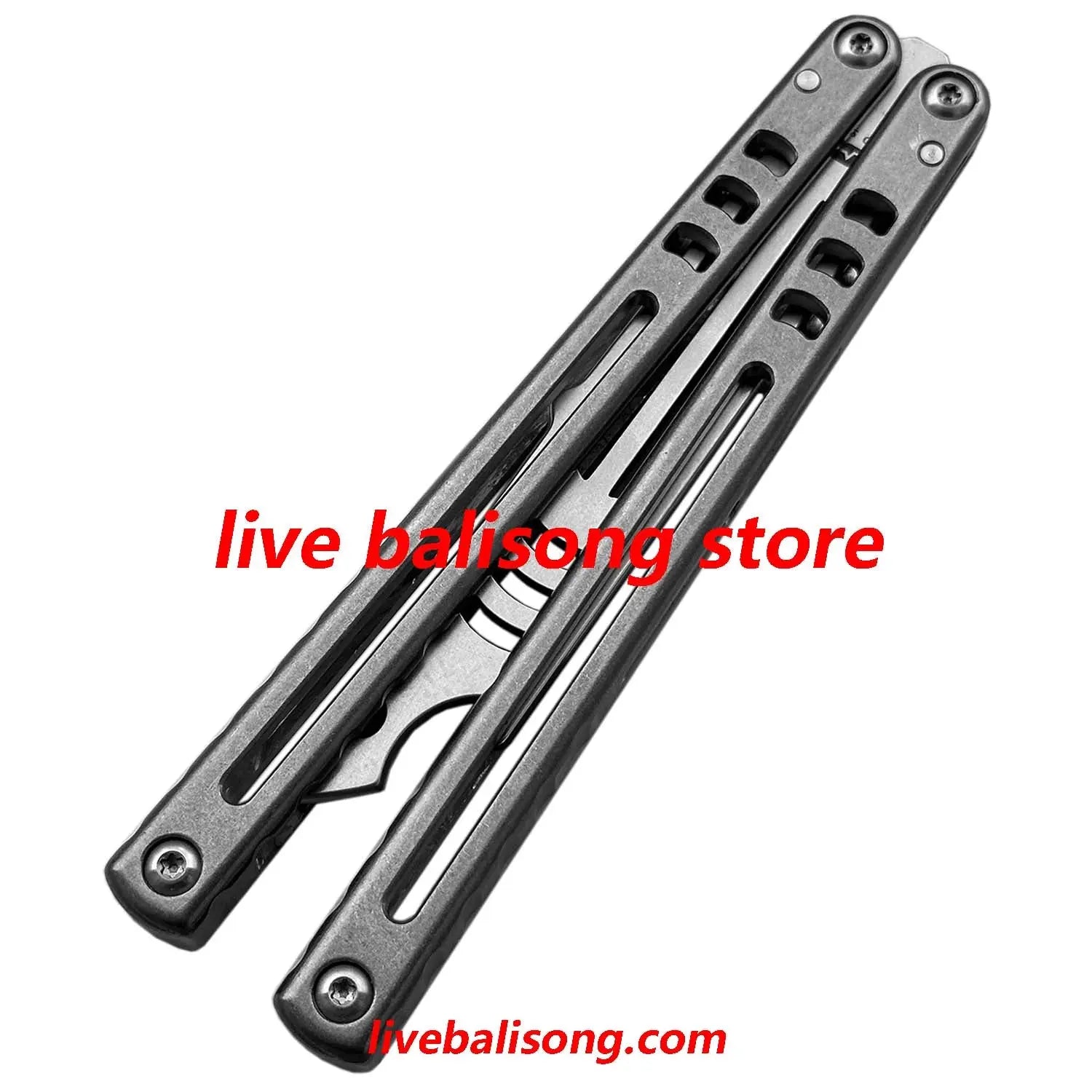 ARMED SHARK Madko Balisong Trainer Clone Titanium Handle livebalisong