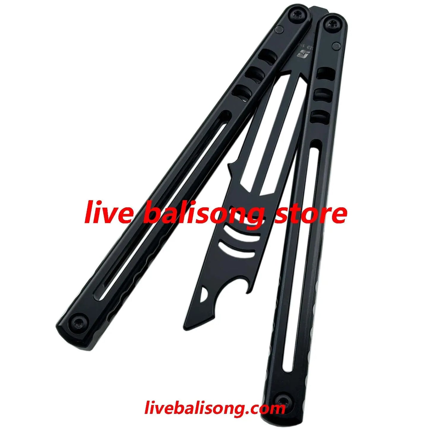 ARMED SHARK Madko Balisong Trainer Clone Titanium Handle livebalisong