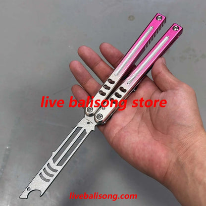 ARMED SHARK Mako V4.5 Clone Bottle Opener Balisong Trainer Bushings system livebalisong