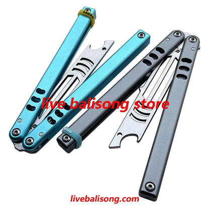 ARMED SHARK Mako V4.5 Clone Bottle Opener Balisong Trainer Bushings system livebalisong