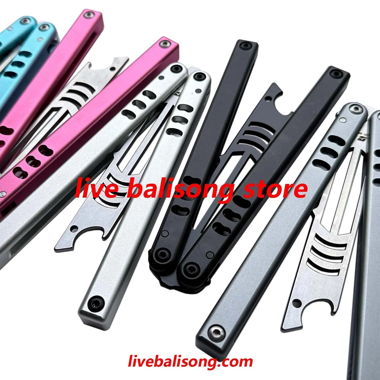 ARMED SHARK Mako V4.5 Clone Bottle Opener Balisong Trainer Bushings system livebalisong