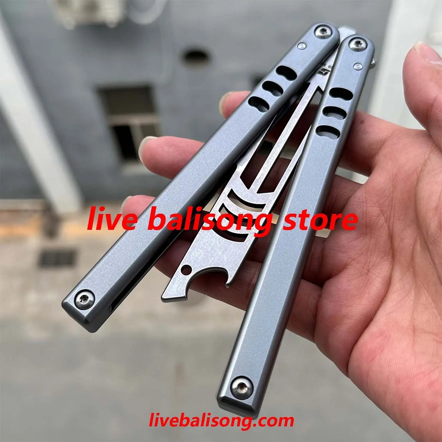 ARMED SHARK Mako V4.5 Clone Bottle Opener Balisong Trainer Bushings system livebalisong