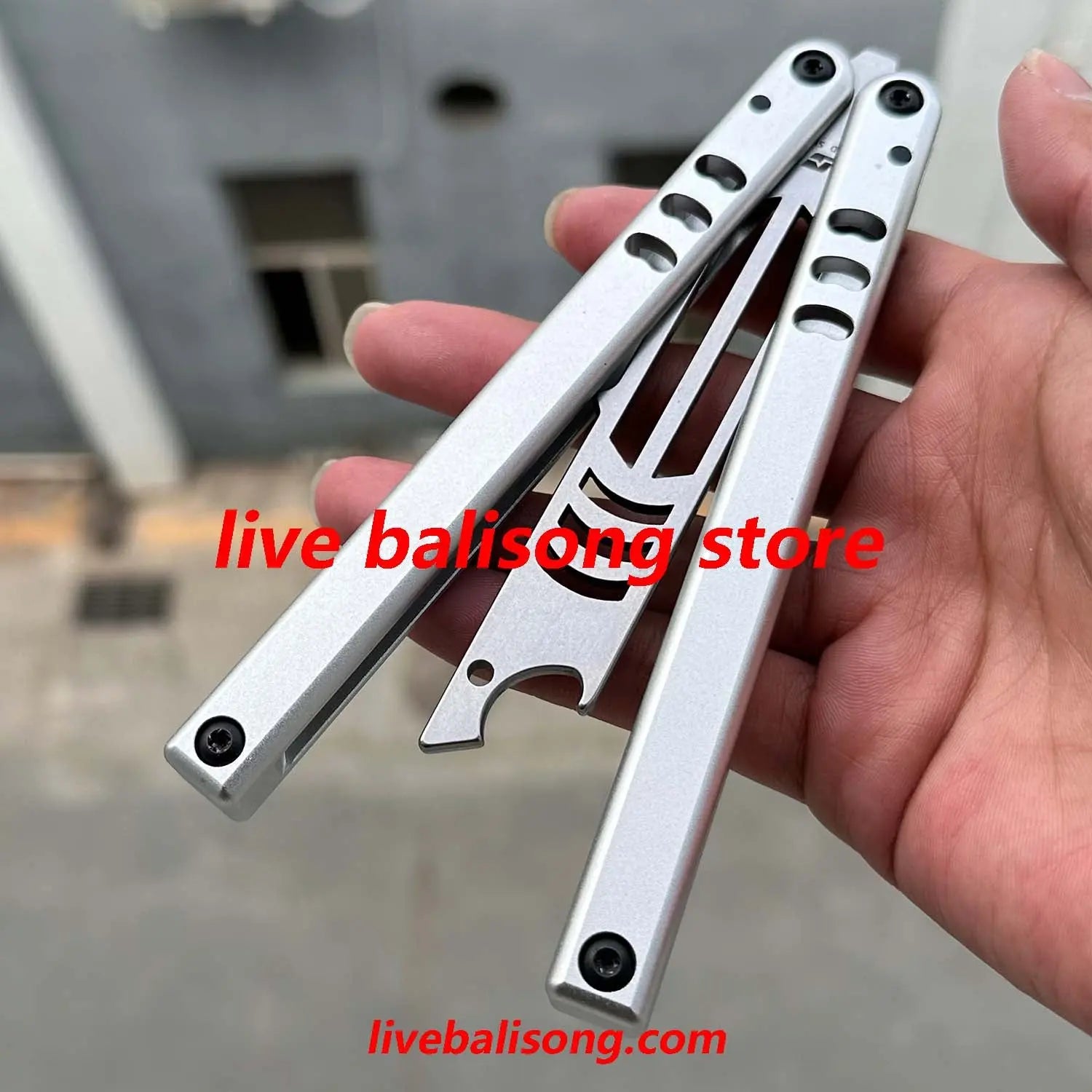 ARMED SHARK Mako V4.5 Clone Bottle Opener Balisong Trainer Bushings system livebalisong