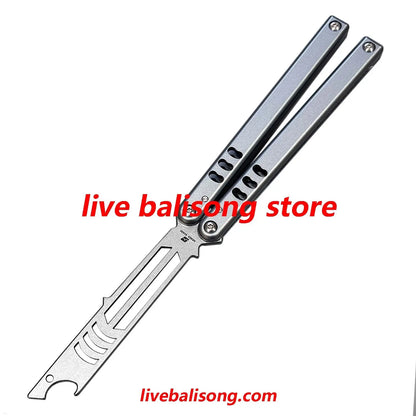 ARMED SHARK Mako V5 Clone Bottle Opener Balisong Trainer Bushings system livebalisong