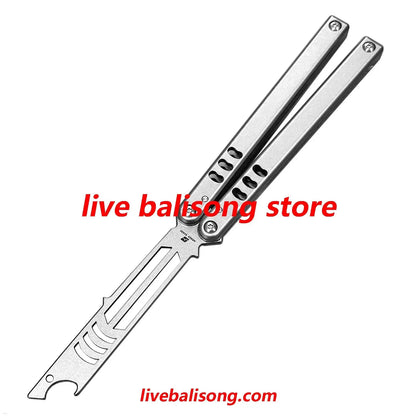 ARMED SHARK Mako V5 Clone Bottle Opener Balisong Trainer Bushings system livebalisong