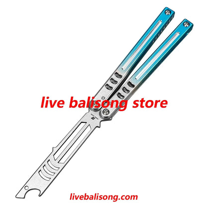 ARMED SHARK Mako V5 Clone Bottle Opener Balisong Trainer Bushings system livebalisong