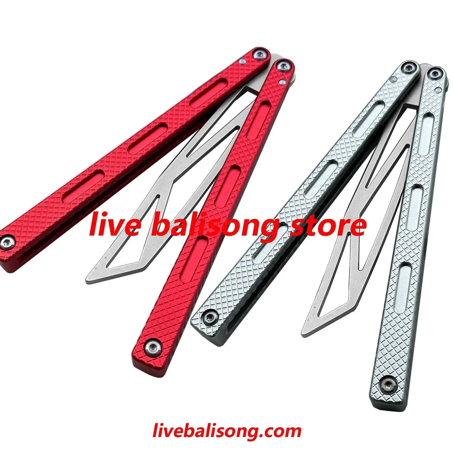 Apocalypse Prysma Balisong Trainer Clone 7075 Aluminum Handle Bushings System livebalisong