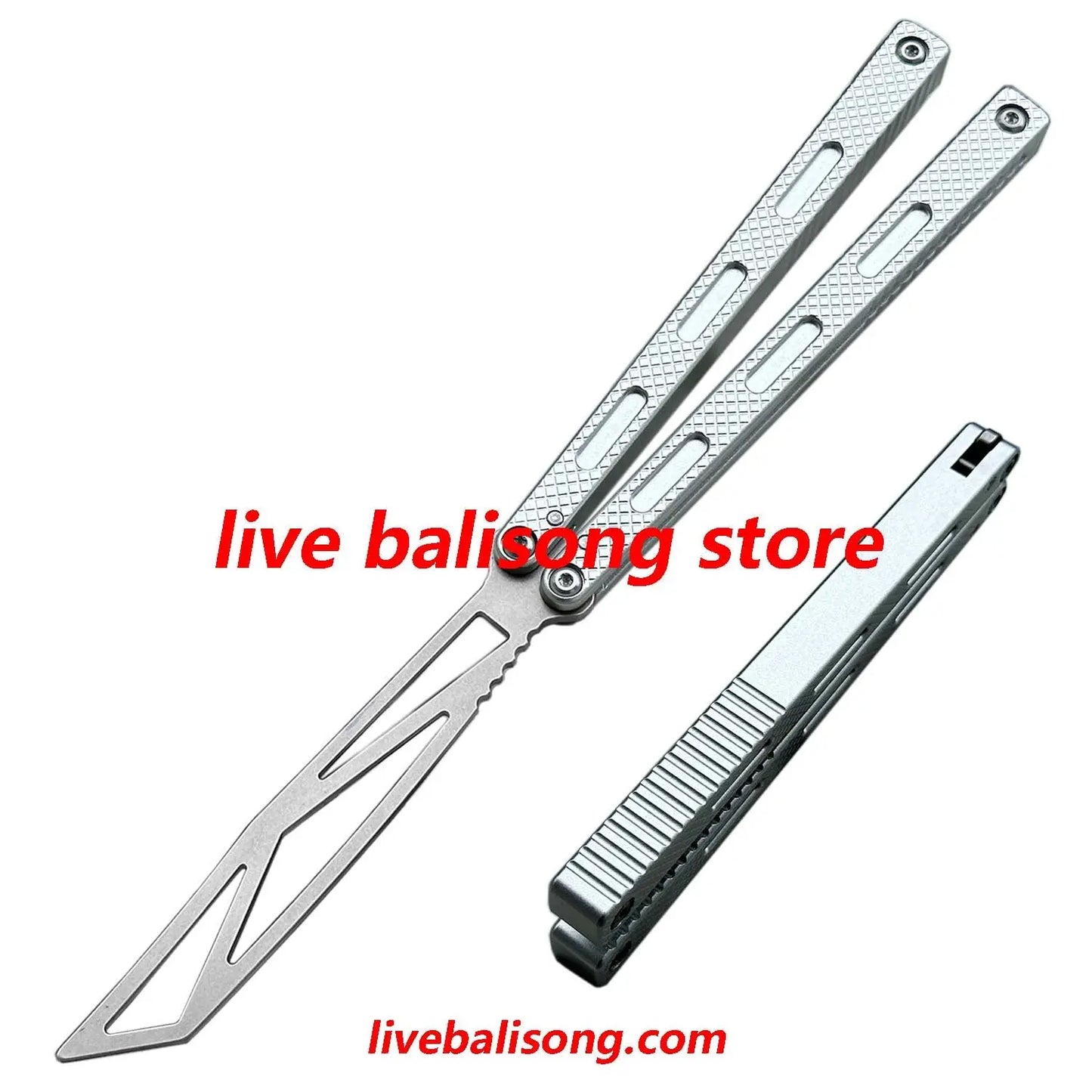 Apocalypse Prysma Balisong Trainer Clone 7075 Aluminum Handle Bushings System livebalisong