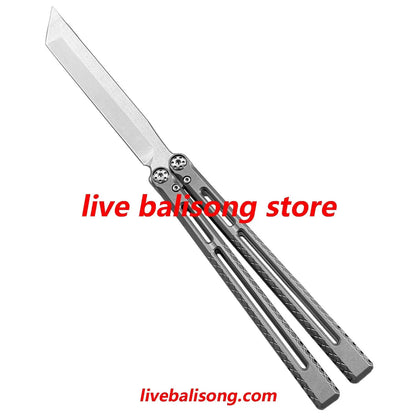 BaliX Telesto Balisong Clone Titanium Handle livebalisong