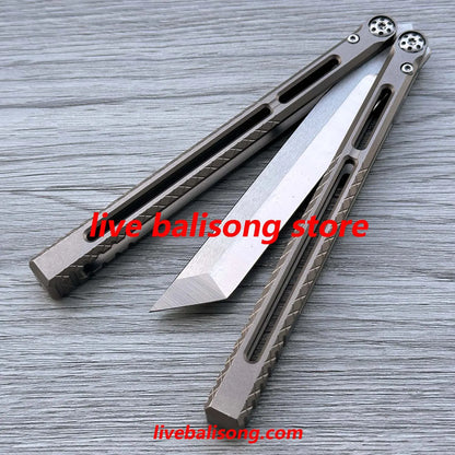 BaliX Telesto Balisong Clone Titanium Handle livebalisong