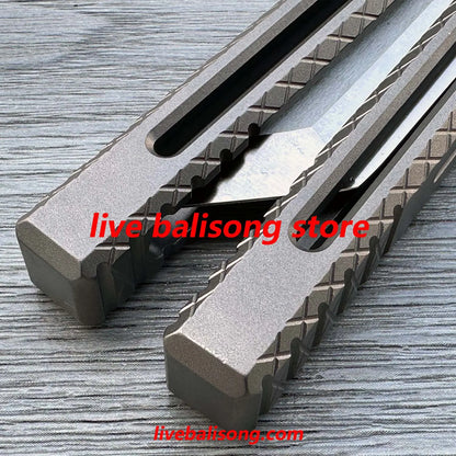 BaliX Telesto Balisong Clone Titanium Handle livebalisong