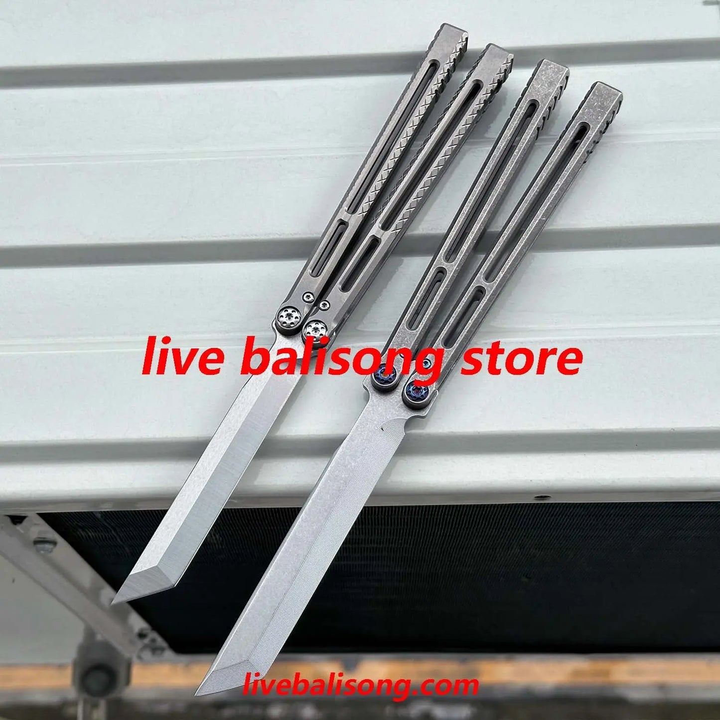 BaliX Telesto Balisong Clone Titanium Handle livebalisong